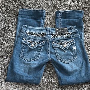 Miss Me Holy Jeans. Boot Cut Size 27